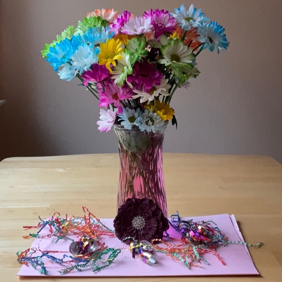 💐 TIEKS BURGUNDY FLOWER 💐 NWOT 💐 - Picture 4 of 16